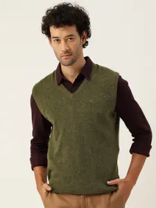 Monte Carlo Men Solid Sweater Vest
