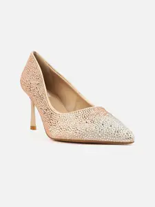 Carlton London Pointed Toe Embellished Party Stiletto Pumps