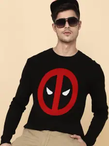 Free Authority Deadpool Printed Cotton Pullover