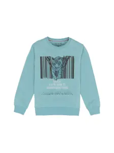 Status Quo Boys Graphic Printed Cotton Sweatshirt