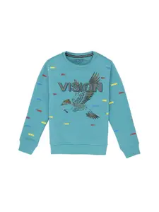 Status Quo Boys Graphic Printed Cotton Sweatshirt