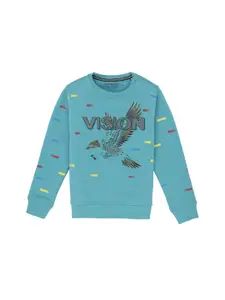 Status Quo Boys Graphic Printed Cotton Sweatshirt