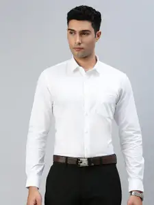 Ramraj Spread Collar Semi Sheer Regular Fit Pure Cotton Casual Shirt