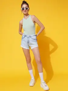 Belliskey Women High-Rise Denim Shorts