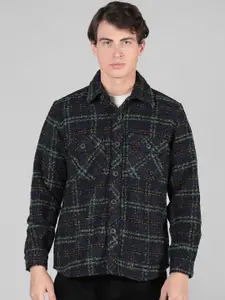 Dlanxa Checked Woollen Winter Coat