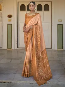 Anouk Ethnic Motifs Woven Design Silk Blend Patola Saree