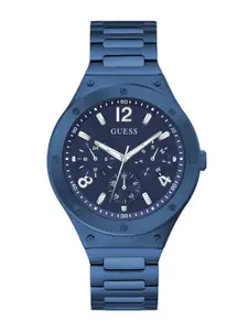 GUESS Men Multi Function Stainless Steel Straps Bracelet Style Analogue Watch GW0454G4