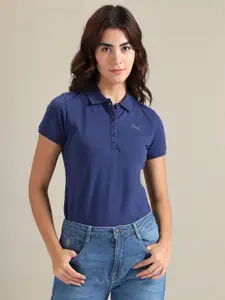 U.S. Polo Assn. Women Pack Of 2 Polo Collar Slim Fit T-Shirts