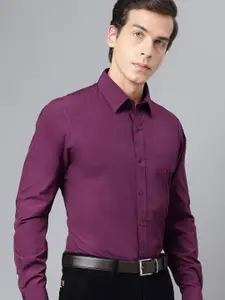 Hancock Modern Wrinkle Resistant Slim Fit Opaque Cotton Formal Shirt