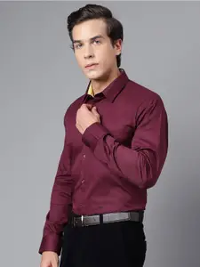 Hancock Modern Slim Fit Opaque Pure Cotton Formal Shirt