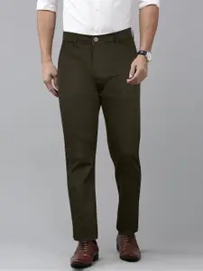 Jb Just BLACK Men Mid-Rise Slim Fit Urban Slim Cotton Trousers