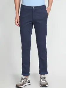 Arrow Sport Men Slim Fit Low-Rise Cotton Chinos Trousers