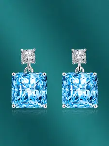 Designs & You Silver-Plated Square Studs Earrings