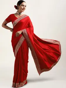 kasee Embroidered Art Silk Saree