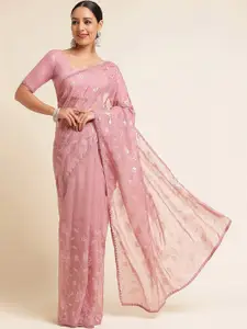 kasee Embellished Sequinned Organza Saree