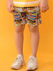 Anthrilo Boys Graphic Printed Cotton Shorts