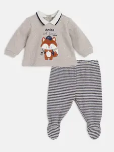 Chicco Infant Boys Printed T-Shirt With Leggings