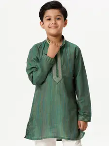 Ramraj Boys Mandarin Collar Thread Work Kurta