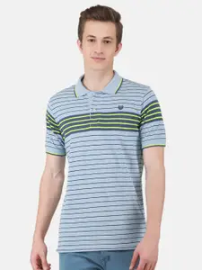 Duke Striped Polo Collar Cotton Slim Fit T-shirt