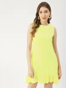 Moomaya Sleeveless Ruffled A-Line Mini Dress