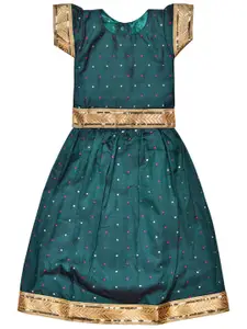 Wish Karo Girls Embellished Sequinned Ready to Wear Lehenga Choli