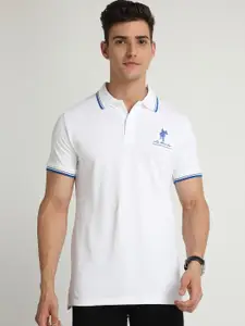 Masculino Latino Polo Collar Cotton T-shirt