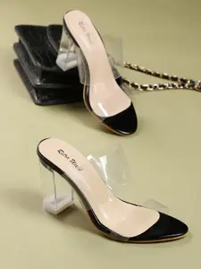 Retro Walk Open Toe Block Heels