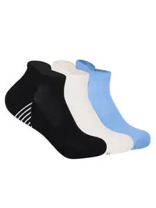 Mint & Oak Men Pack Of 3 Patterned Ankle Length Socks