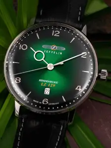 ZEPPELIN Men Round Dial & Leather Straps Analogue Watch 80484