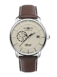 ZEPPELIN Men Leather Straps Analogue Automatic Motion Powered Watch 84705