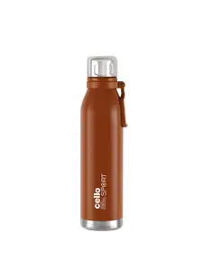 Cello Bentley Brown Leak Proof & Double Wall Insulated Water Bottle 800ml