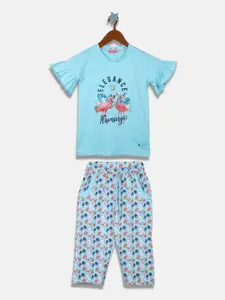 Monte Carlo Girls Printed T-shirt With Trousers