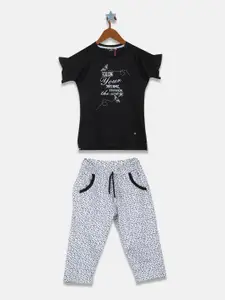 Monte Carlo Girls Printed T-shirt with Trousers