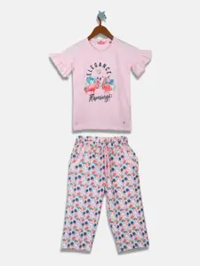 Monte Carlo Girls Printed T-shirt with Trousers