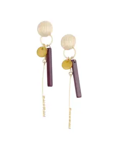 ODETTE Gold-Plated Beaded Classic Drop Earrings