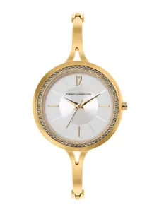 French Connection Women Embellished Dial Bracelet Style Straps Analogue Watch FCN00091F