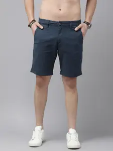 The Roadster Life Co. Men Solid Mid-Rise Chino Shorts