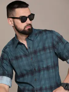 The Roadster Life Co. Pure Cotton Checked Casual Shirt