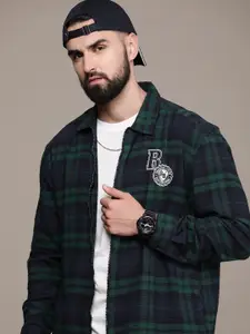 The Roadster Life Co. Pure Cotton Tartan Checked Relaxed Fit Casual Shirt