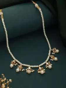 Priyaasi Gold-Plated Pearls Beaded Necklace