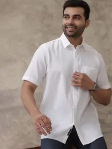 Ramraj Spread Collar Cotton Casual Shirt