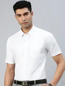 Ramraj Spread Collar Opaque Cotton Casual Shirt