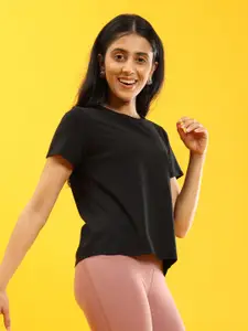 Blissclub Round Neck Moisture Wicking Cotton T-shirt