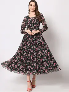 KALINI Floral Printed Fit & Flare Midi Dresses