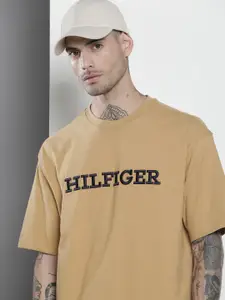 Tommy Hilfiger Brand Logo Embroidered Pure Cotton T-shirt