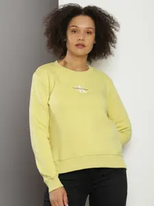 Calvin Klein Jeans Round Neck Embroidered Sweatshirt