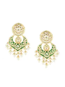 AURAA TRENDS Gold-Plated Classic Drop Earrings