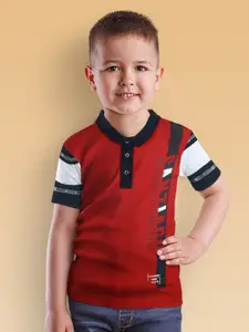 Duke Boys Typography Printed Polo Collar Cotton Slim Fit T-shirt