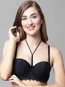 PrettyCat Half Coverage Underwired Lightly Padded Bra With All Day Comfort