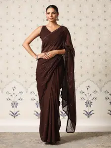 Ode by House of Pataudi Sequinned Embellished Saree